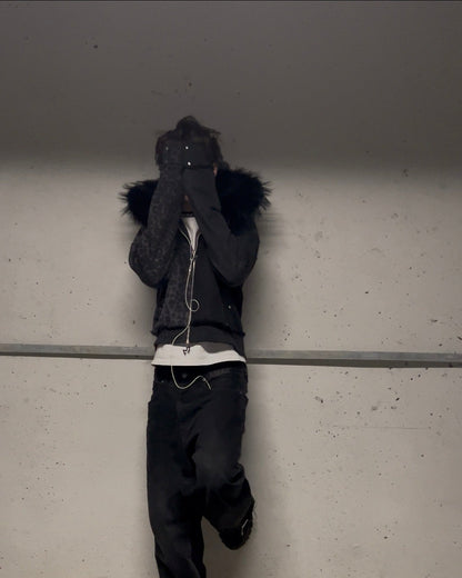 „Phantom” fur hoodie